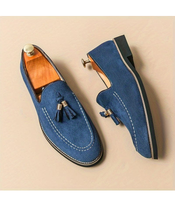 Chaussures Orthopédiques Hommes Elegant Tasseled Suede Loafer vente chaude votre 