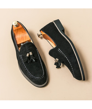 Chaussures Orthopédiques Hommes Elegant Tasseled Suede Loafer vente chaude votre 