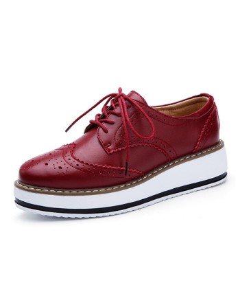 Zapato ortopédico con plataforma Oxford. pas cher