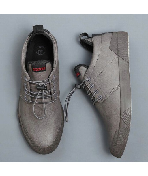 Zapatos casuales de cuero con cordones para hombre - Turbon en ligne des produits 