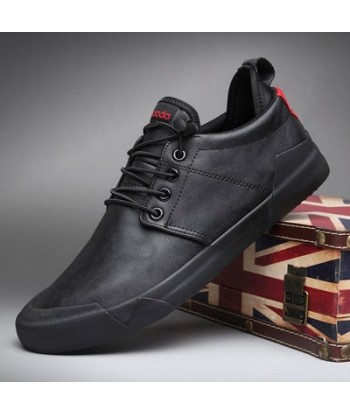 Zapatos casuales de cuero con cordones para hombre - Turbon en ligne des produits 