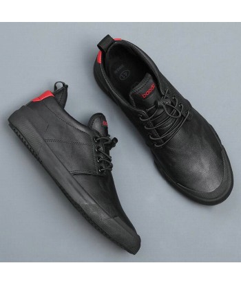 Zapatos casuales de cuero con cordones para hombre - Turbon en ligne des produits 