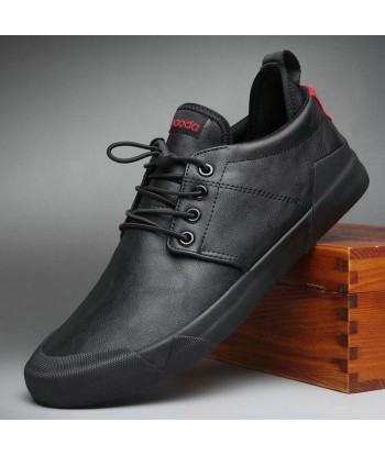 Zapatos casuales de cuero con cordones para hombre - Turbon en ligne des produits 