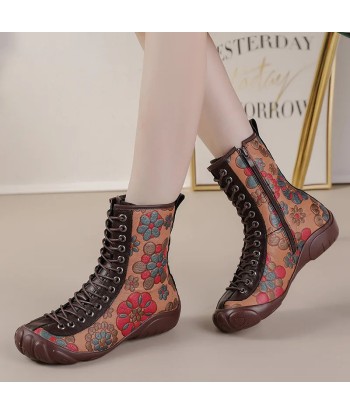 Botas estilo hippie floral vintage Faites des économies