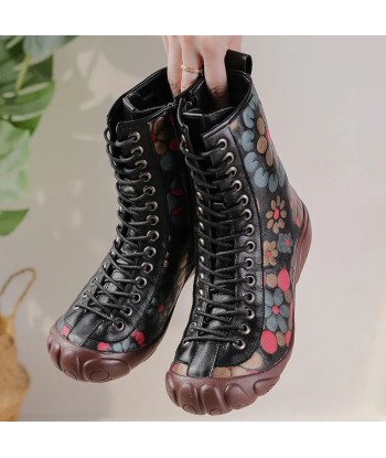 Botas estilo hippie floral vintage Faites des économies