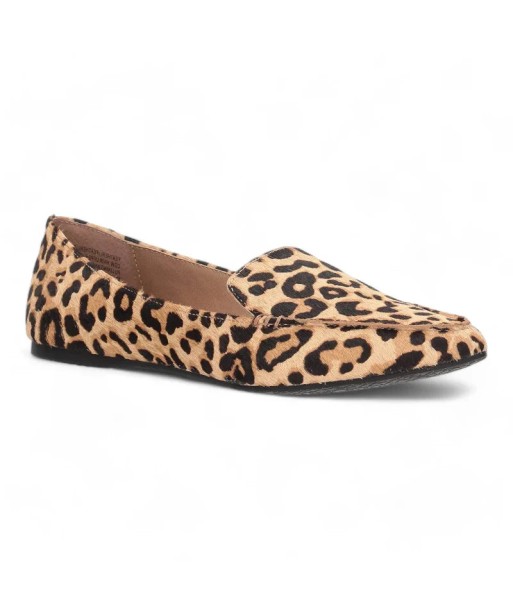 mocasín ortopédico para mujer en terciopelo con estampado de leopardo du meilleur 