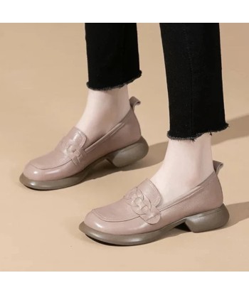 Mocasín ortopédico de piel con tacón para mujer. Toutes les collections ici