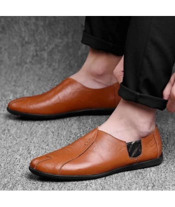 Zapatos de cuero ortopédicos de moda para hombres - Eburwin l'évolution des habitudes 