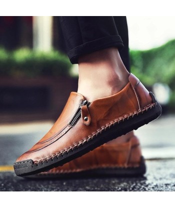 Zapatos de cuero ortopédicos de moda para hombres - Joel sur le site 