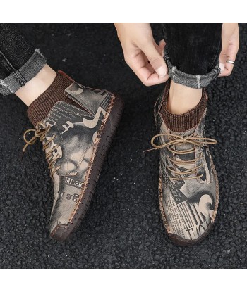 Zapatos ortopédicos de hombre de camuflaje de moda - Saux - Venez acheter