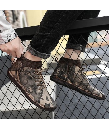 Zapatos ortopédicos de hombre de camuflaje de moda - Saux - Venez acheter