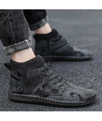 Zapatos ortopédicos de hombre de camuflaje de moda - Saux - Venez acheter