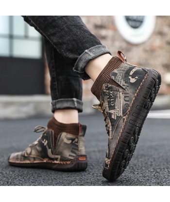 Zapatos ortopédicos de hombre de camuflaje de moda - Saux - Venez acheter