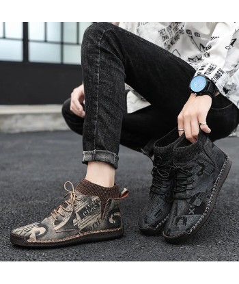 Zapatos ortopédicos de hombre de camuflaje de moda - Saux - Venez acheter