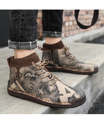 Zapatos ortopédicos de hombre de camuflaje de moda - Saux - Venez acheter