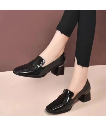 mocassin orthopédique femme à talons en cuir verni 2 - 3 jours ouvrés.