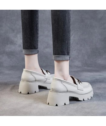 mocassin orthopédique femme compensés en cuir véritable de la marque