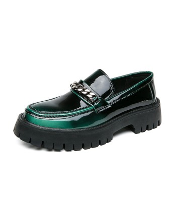 Scarpe ortopediche da uomo in pelle verniciata rinforzata spessa e alla moda - Damian commande en ligne