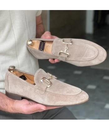 Chaussures Orthopédiques Hommes en daim avec boucle en métal - Lorenzo - de France