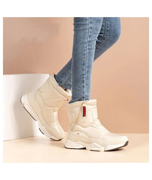 Bottes de neige d'hiver pour femmes - Bottes doublées de fourrure pas chere