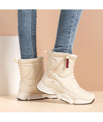 Bottes de neige d'hiver pour femmes - Bottes doublées de fourrure pas chere