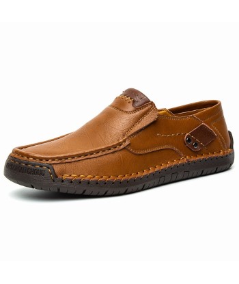 Mocassins en cuir à semelle caoutchouc pour hommes - Voltem Vous souhaitez 